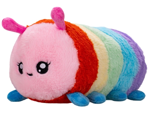 27cm plush rainbow caterpillar 0m+ each in polybag