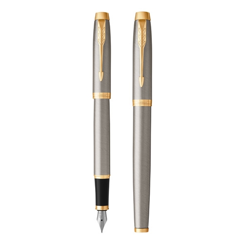 Fountain pen PARKER IM Brushed Metal GT -F-