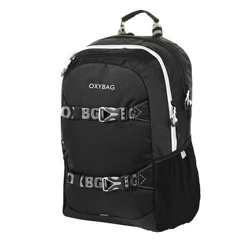 Student backpack OXY SPORT - Black & White