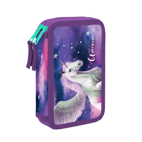 Pencil case 2-posch. empty Pegasus