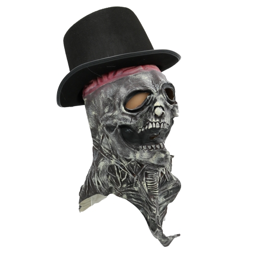 Latex mask with hat
