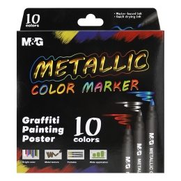 M&G Metallic Color Marker - set of 10 pcs (1)