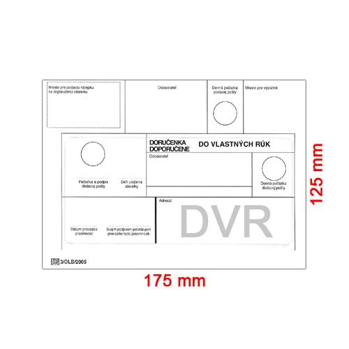 Obálky B6 125 x 175 mm do vlastných rúk / 25 ks (29474)