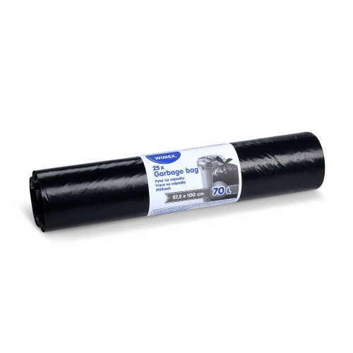 Garbage bags 120 l black 70x110 cm /38mic/ Type 60