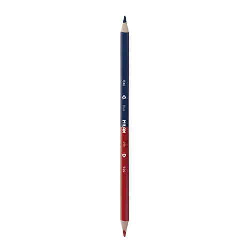 ceruzka trojhranná červeno-modrá