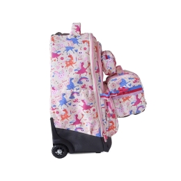 Cestovný kufor na kolieskach 60L (3-dielny set) MILAN séria Flowicorn