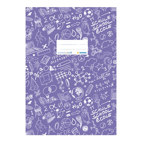 Schooldoo notebook cover A5 purple / 1pc