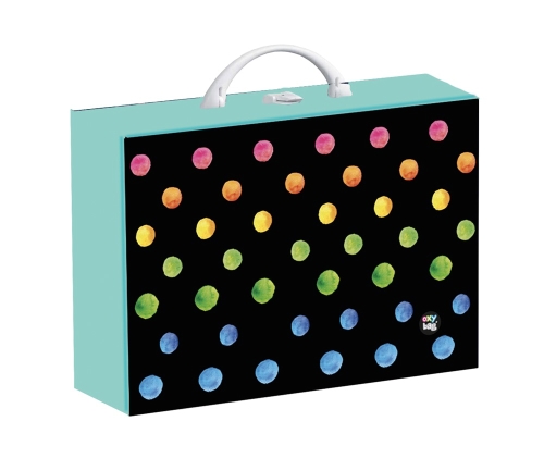 Briefcase laminated square A4 OXY GO Dots