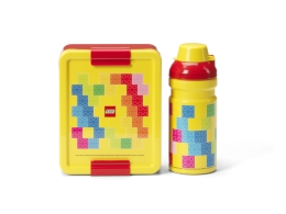 LEGO Brick snack set (bottle box) - red/yellow