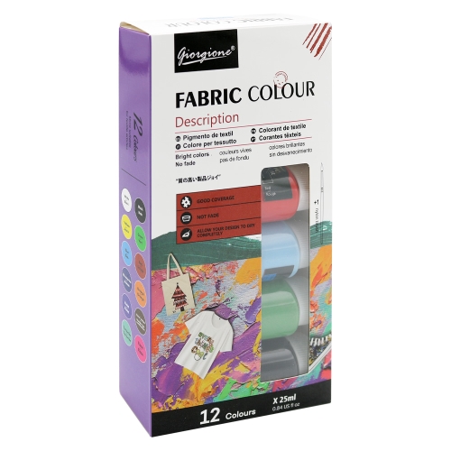 Textile paints 25 ml /12 colours