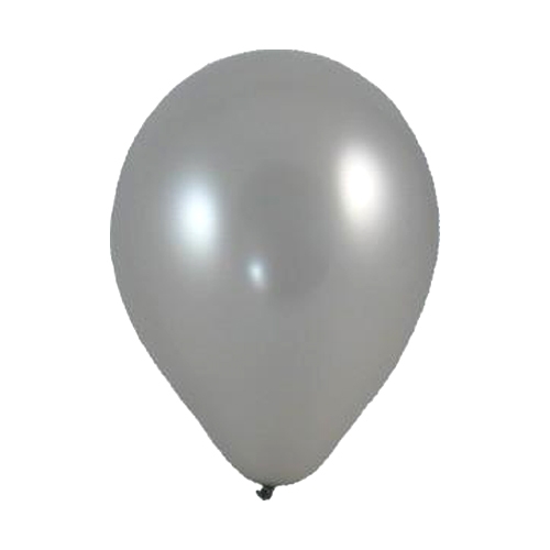 Balón M 25 cm, strieborný /100 ks/