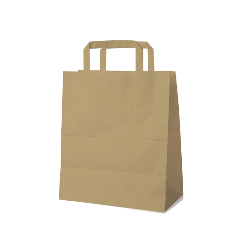 Paper bag brown 22+10 x 28 cm [250 pcs]
