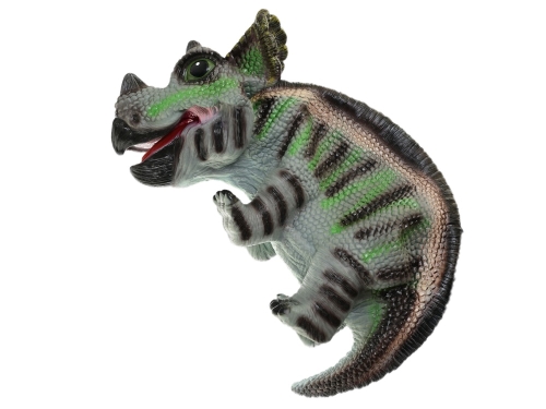 1style only (green) 42cm plastic dino baby arm puppet each in polybag