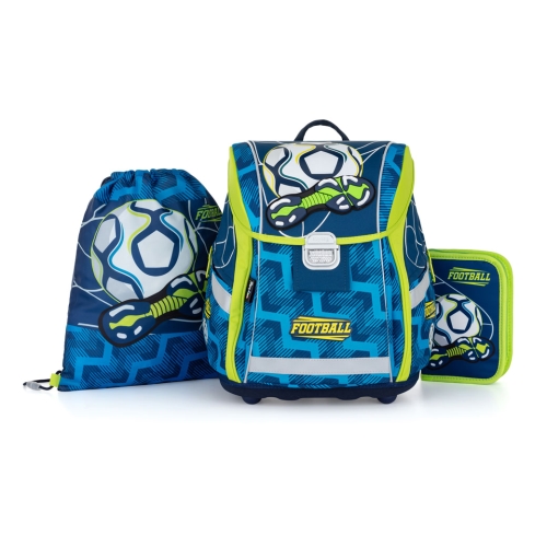 Školská taška (3-dielny set) PREMIUM LIGHT - Futbal 2