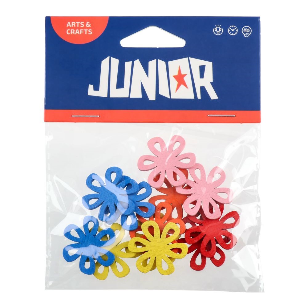 Flower decoration, mix of colors - set of 12 pcs