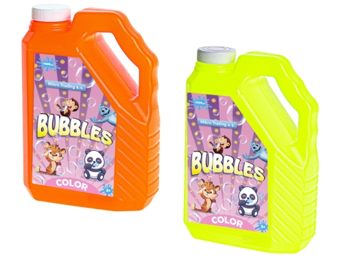 2asstd color (yellow, orange) 1000ml bubble-blower filling