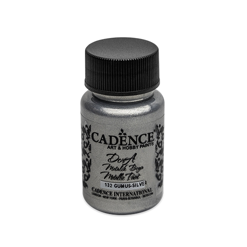 Farba akrylová Cadence D.Metalic, strieborná, 50 ml