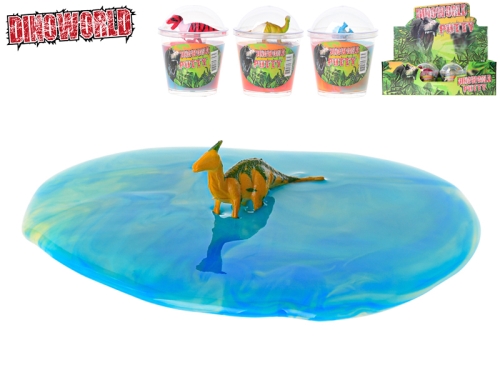 Color putty Dinoworld w/dinosaur in pot 12pcs in DBX