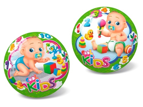 23cm diameter PVC full printed deflated ball baby 10m+ in net