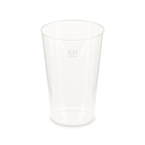 Returnable cup (PP) reusable extra-strong O80mm 0.3L [15 pcs]