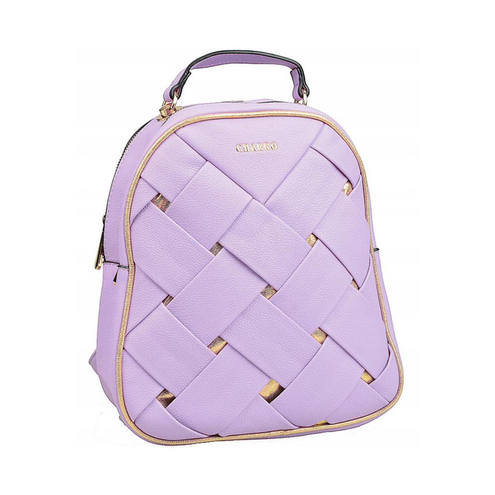 Dámska taška (batoh) dvojkomorová - fialová