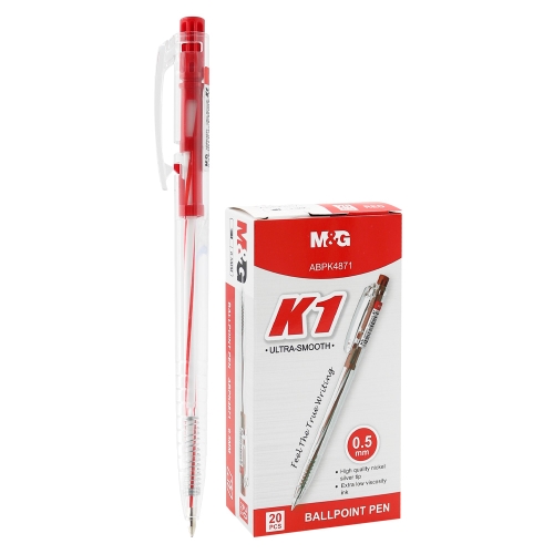 Ballpoint pen M&G K1 (0,5 mm) - red refill
