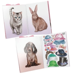 Creative Sticker Pad Top Model - Cute Animals Dress Me Up