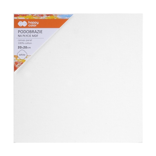 Cotton Canvas 24x30, White, MDF 4mm, Happy Color