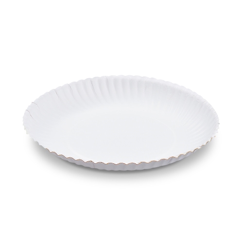 Paper plate (FSC Mix) deep white O22cm [50 pcs]