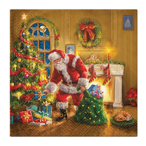 Wipes PAW L 33x33cm Santa is Here