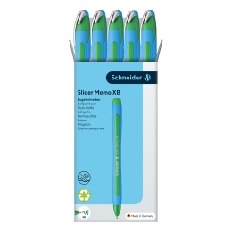 Gel pen Schneider Slider Memo XB green (11)