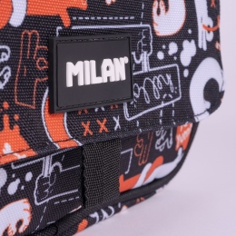 4 zipper pencil case with flap MILAN series Fingers (2)