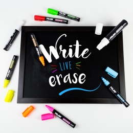 Marker MILAN FLUOGLASS 8-15 mm, white (5)