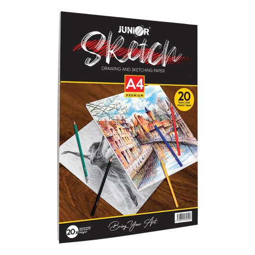 Blok na maľovanie a skicovanie Sketch - A4 PREMIUM 20 listový, 110g/m2