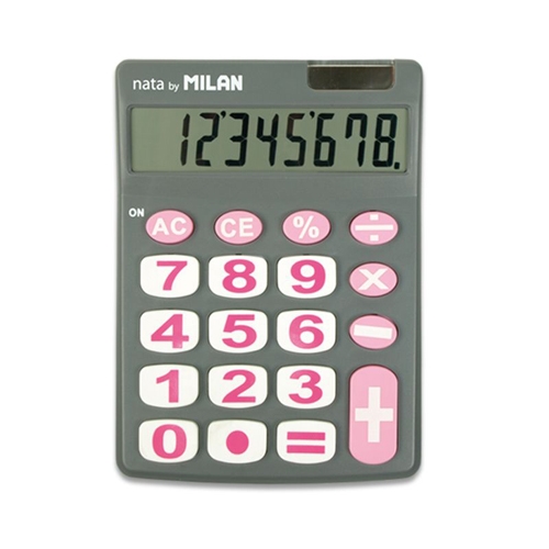 Kalkulačka MILAN 8-miestna 151708 šedá - blister