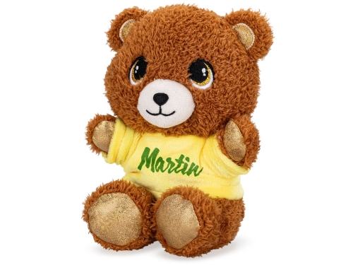 17cm plush bear w/T-shirt w/print 0m+