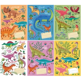 Tear-off notebook 9x12 cm - Roaaar! (mix /price 1pc) (1)