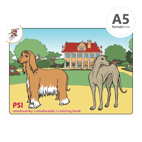 Coloring book A5 - Dogs