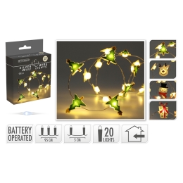 Light chain 20 micro LED warm white, length 95 cm (4 variants)