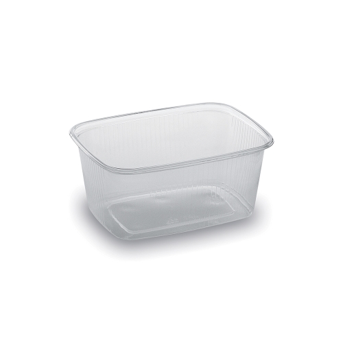 Rectangular transparent bowl 250 ml /100 pcs/