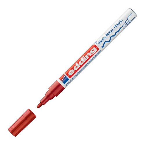 Lacquer marker Edding 751 red
