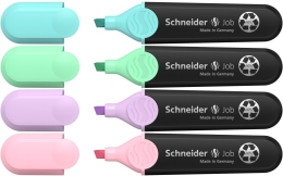 Zvýrazňovač Schneider Job pastel - sada 4 ks (1)