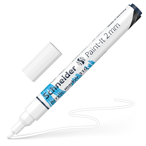 Schneider Paint-It 310 Acrylic Marker 2mm - white