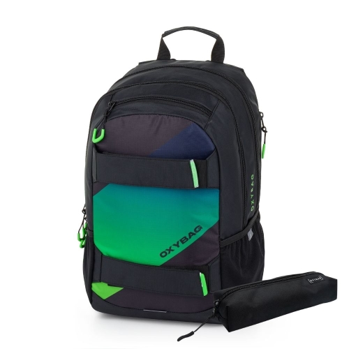 Student backpack + case OXY Sport Ombre boy
