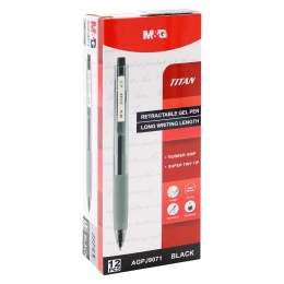 Pero gélové M&G TITAN hrot 0,5 mm - čierna náplň (1)