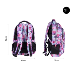 2-zip school backpack (21 l) Aliens 2 special series