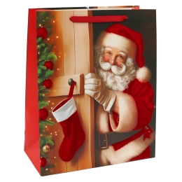 Gift bag with a Christmas scene, 32x26x10 cm, assorted/1 pc (4)