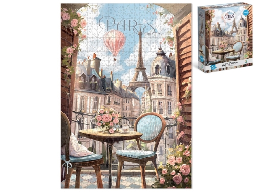 1000pcs of 48x68cm Paris puzzle in PBX