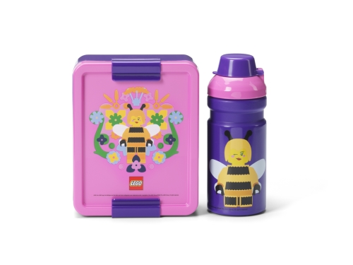 LEGO Bee desiatový set (fľaša a box) - fialová