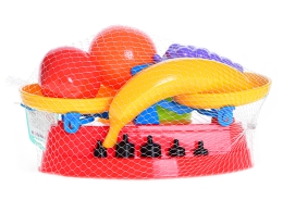 Plastic kitchen scale with fruit in net (3)
